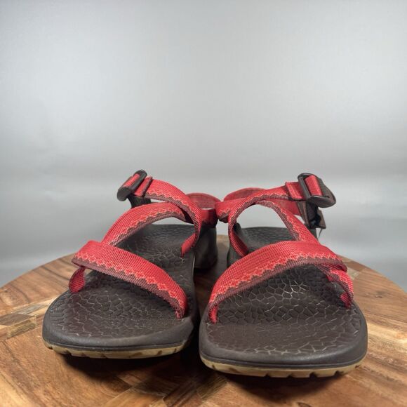 Chaco Updraft Toe Loop Sandal Gray Red Women size 9 - Picture 2 of 7